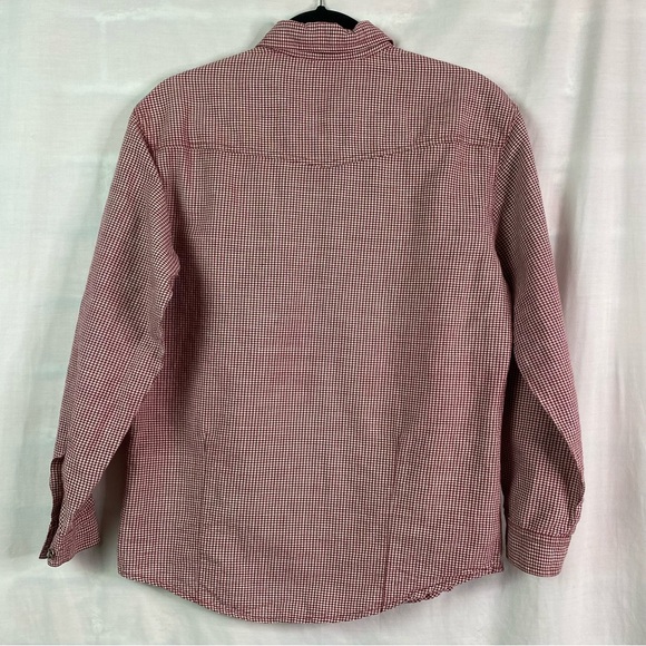 Vintage Wrangler Blues Red White Check Plaid Star Button Up Long Sleeve Shirt Sm - Picture 6 of 7